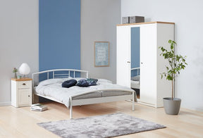 Omara MARKSKEL 162x210 bela/barva hrasta