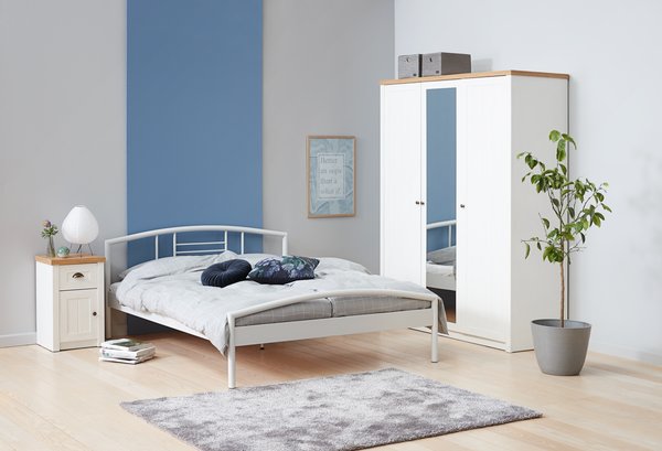 Omara MARKSKEL 162x210 bela/barva hrasta