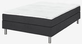 Boxspring postelja 140x200cm TYSSA črna mehka PU