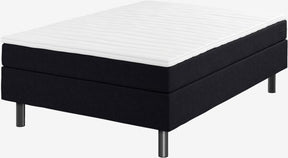 Boxspring postelja 140x200cm TYSSA črna mehka PU