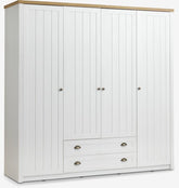 Omara MARKSKEL 212x210 bela/barva hrasta