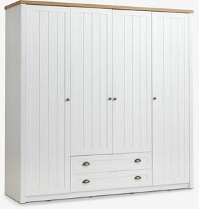 Omara MARKSKEL 212x210 bela/barva hrasta
